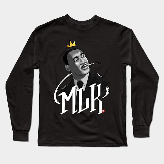 Dr Martin Luther King Long Sleeve T-Shirt by Vallegrito